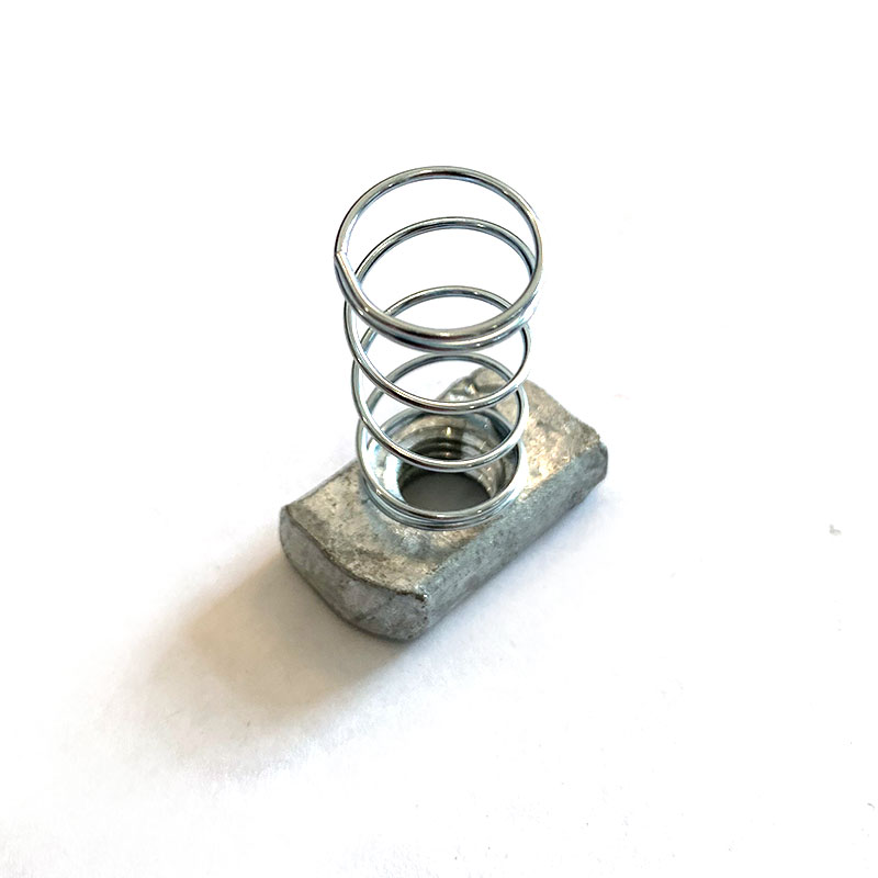 Carbon Steel Channel Nut HDG na may Zinc Plated Spring