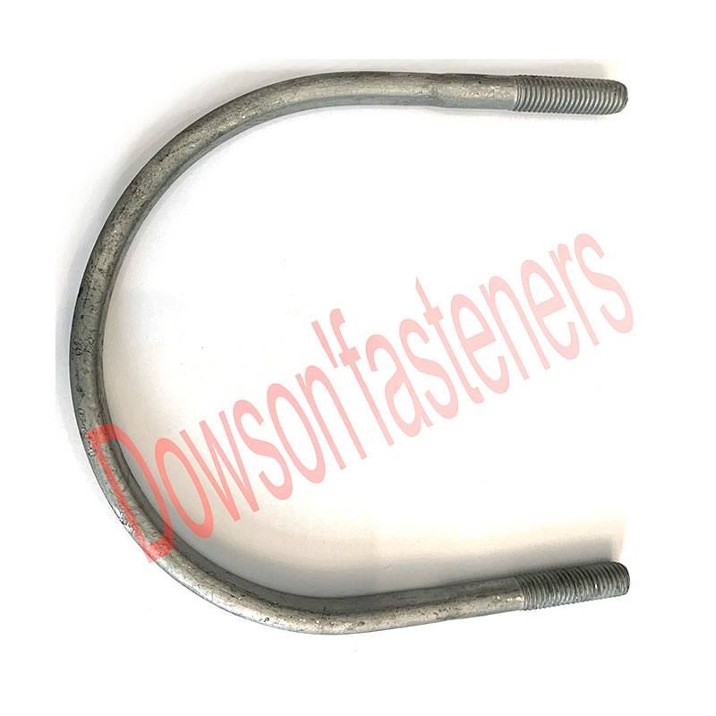 Carbon steel U-bolt squash flat HDG