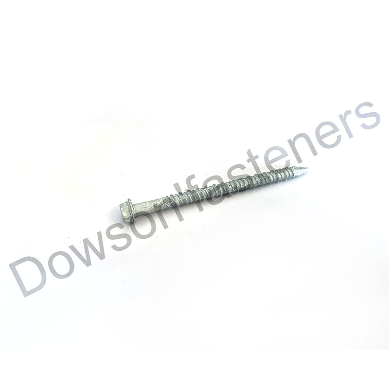 Hex Washer Head Concrete Screw Ruspert White